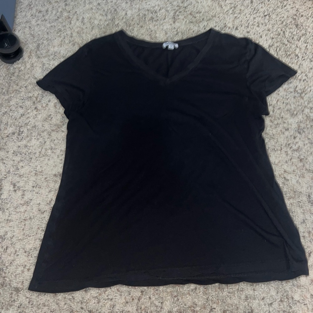 DO NOT BUY! Splendid Black modal Short Sleeve V-Neck Tee